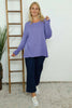 Sierra Sparkle Stripe Knitted Top Lilac