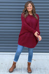 Lauren Knitted Jumper Wine