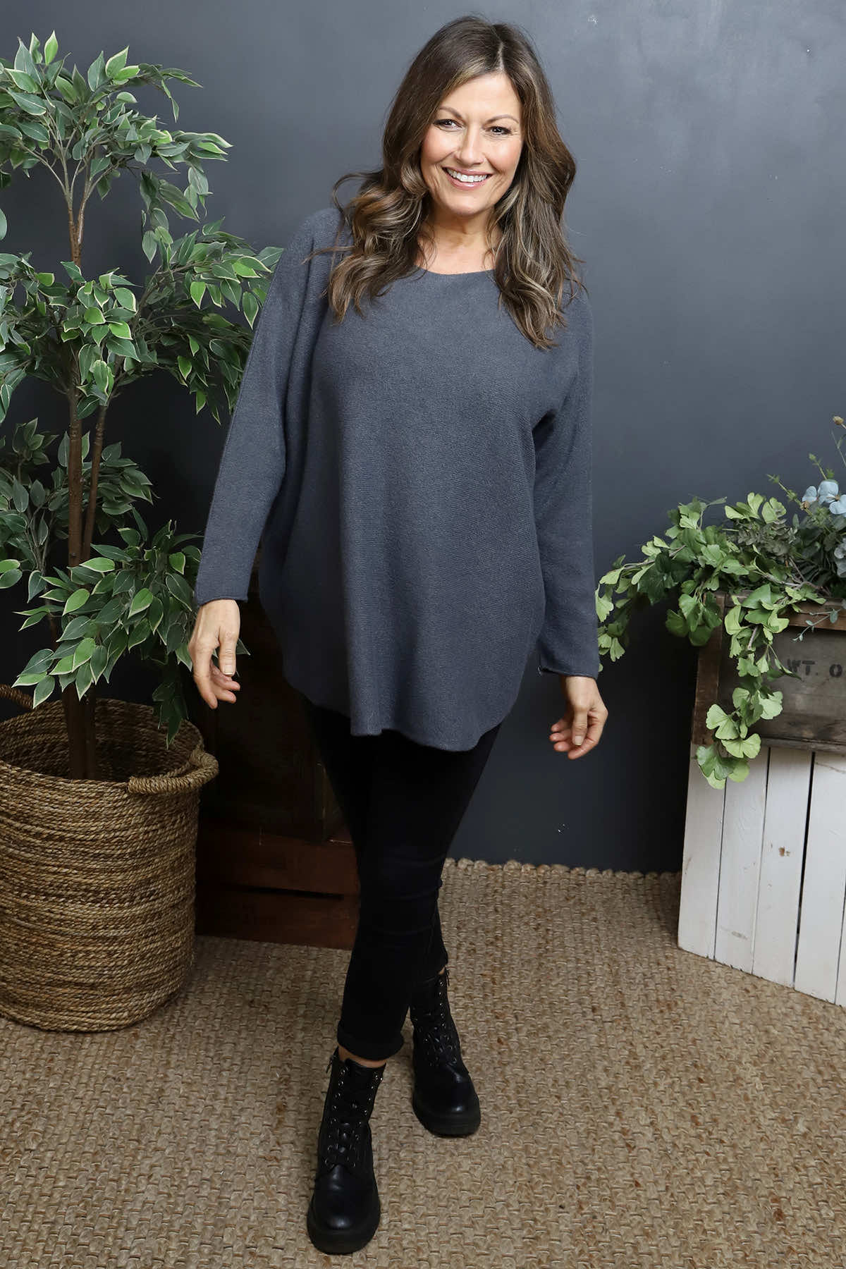 Alazne Jumper Charcoal