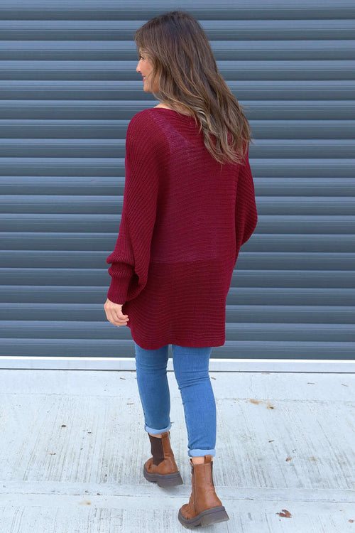 Lauren Knitted Jumper Wine - Image 4