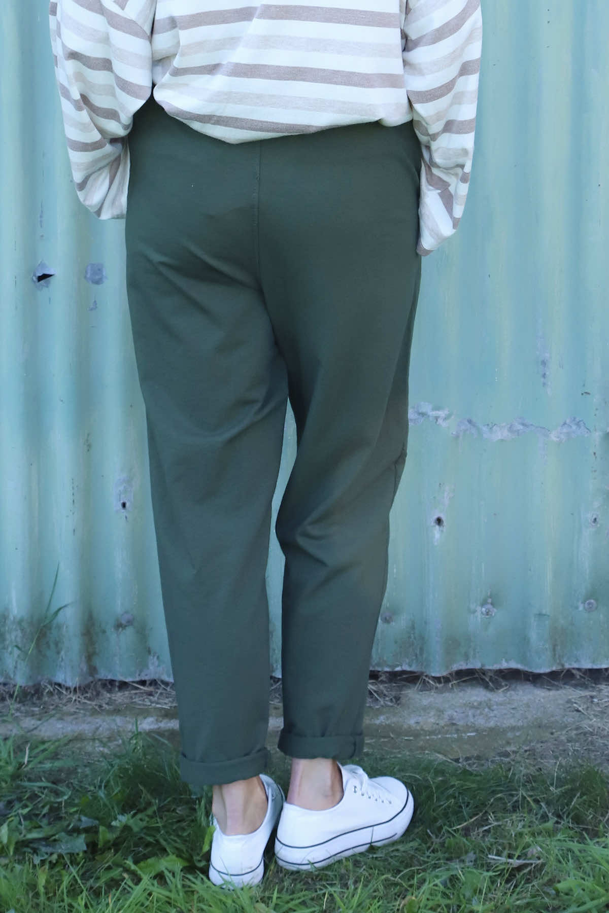 Katie Cotton Joggers Khaki