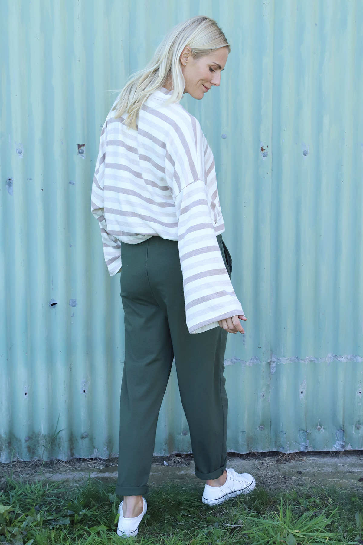 Katie Cotton Joggers Khaki