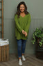 Lynna V-Neck Jumper Olive