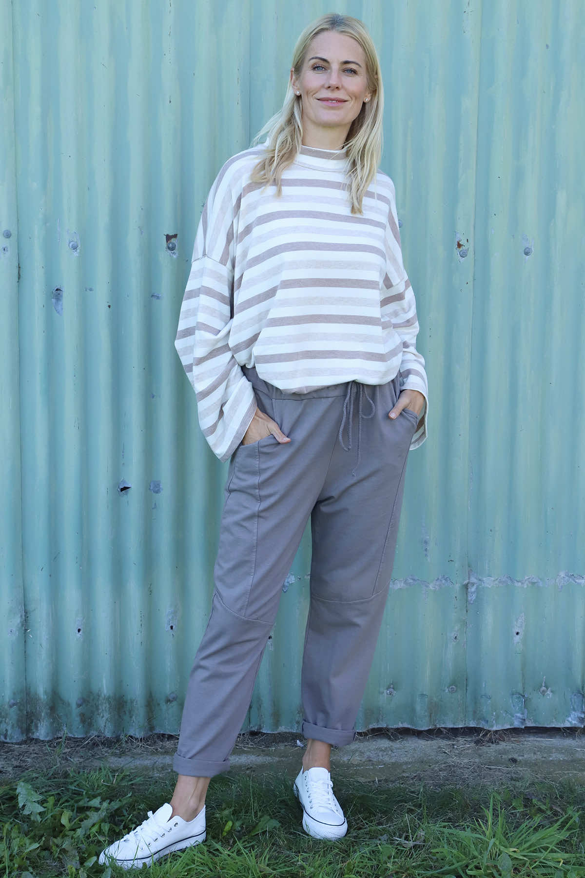 Katie Cotton Joggers Mocha