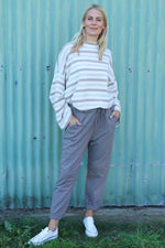 Katie Cotton Joggers Mocha Mocha - Katie Cotton Joggers Mocha