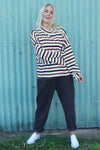 Sylvie Stripe Knit Top Nutmeg