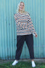 Sylvie Stripe Knit Top Nutmeg