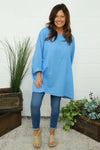 Annemarie Linen Tunic Powder Blue