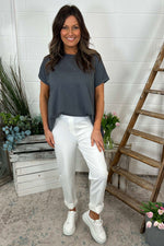 Colby Trousers White White - Colby Trousers White