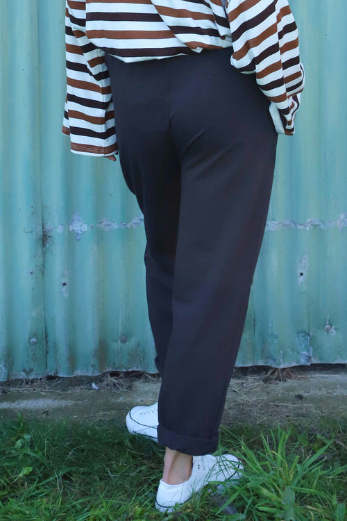 Katie Cotton Joggers Cocoa - Image 3
