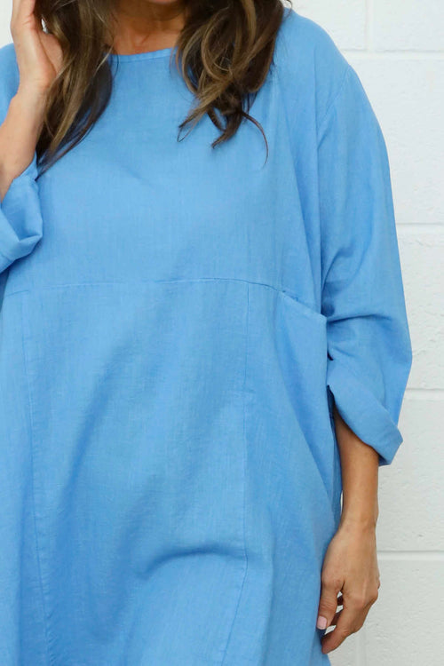 Annemarie Linen Tunic Powder Blue - Image 3