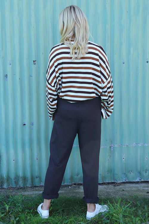 Katie Cotton Joggers Cocoa - Image 4