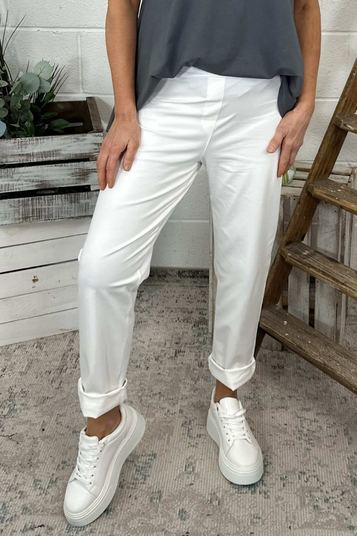 Colby Trousers White