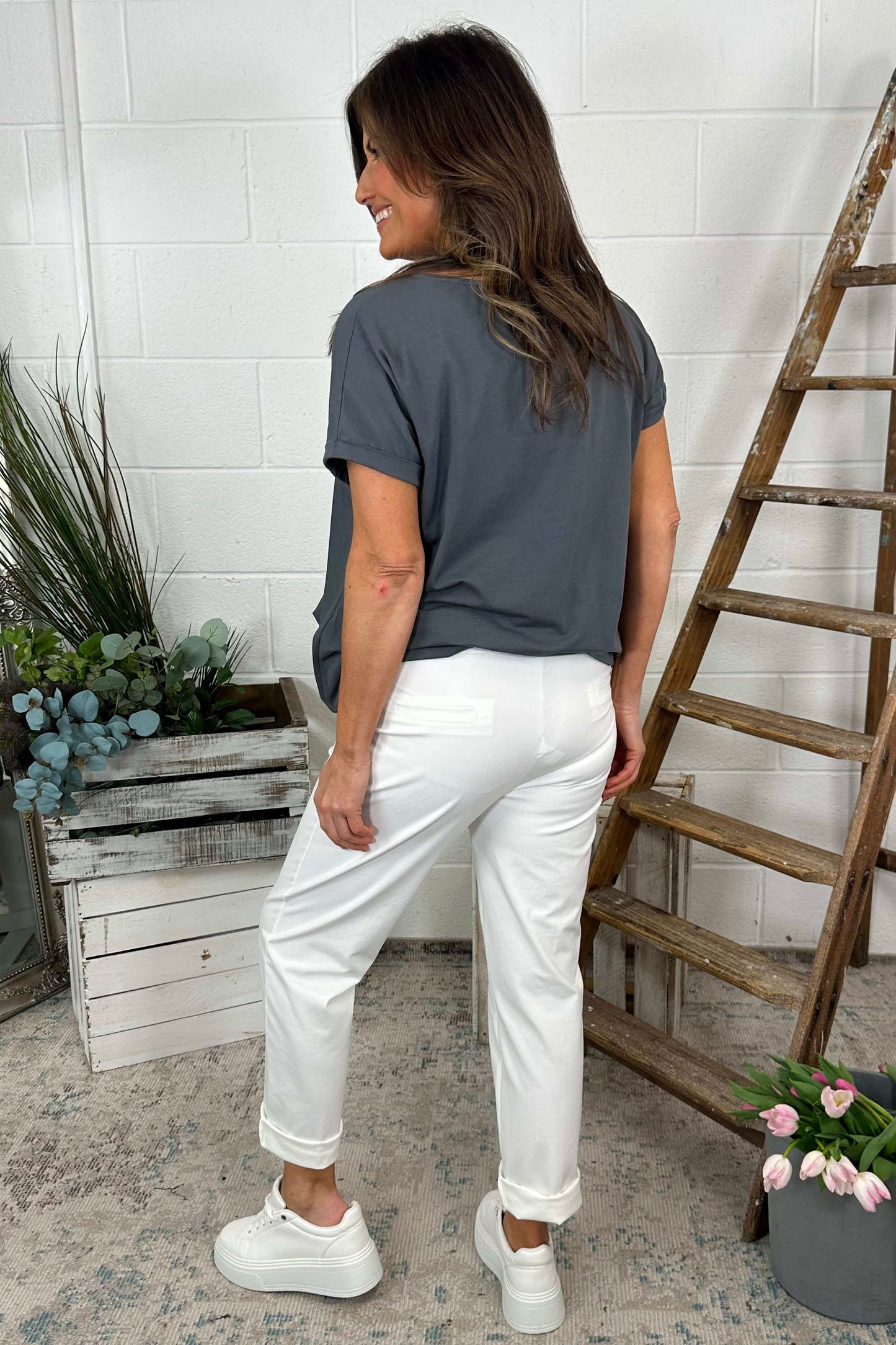 Colby Trousers White