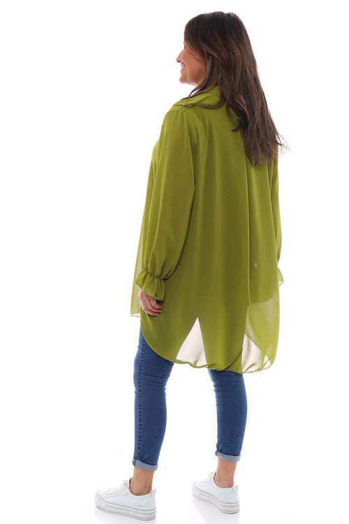 Dorota Shirt Tunic Moss - Image 6