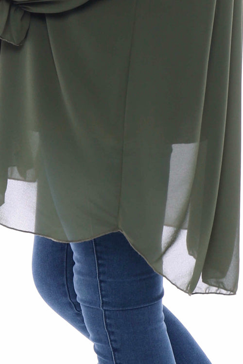 Dorota Shirt Tunic Khaki - Image 5