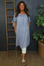 Palmina Stripe Cotton Dress Blue