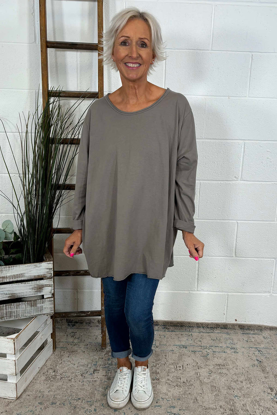 Amber Cotton Top Mocha