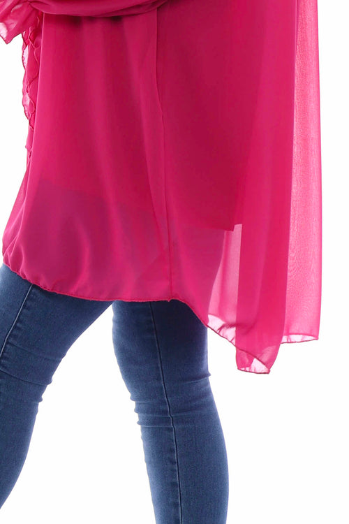Dorota Shirt Tunic Fuchsia - Image 5