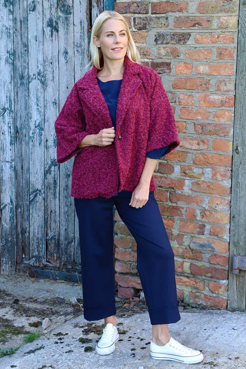 Perdita Jacket Wine - Image 2