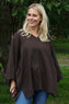 Nulvi V-Neck Linen Top Cocoa
