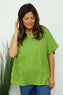 Maxine Flower Patch Linen Top Olive