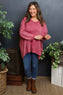 Maritza Slouch Cotton Top Wine