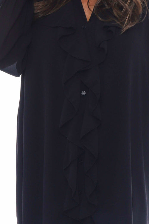 Dorota Shirt Tunic Black - Image 3