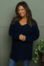 Lynna V-Neck Jumper Navy