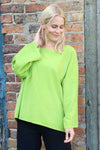 Ramona Needlecord Top Green