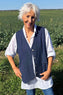 Maryam Linen Waistcoat Navy