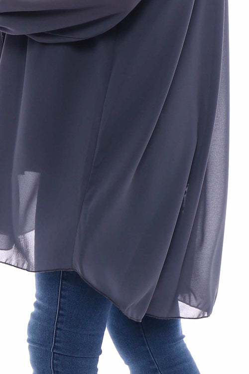 Dorota Shirt Tunic Charcoal - Image 5