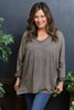 Maritza Slouch Cotton Top Dark Mocha