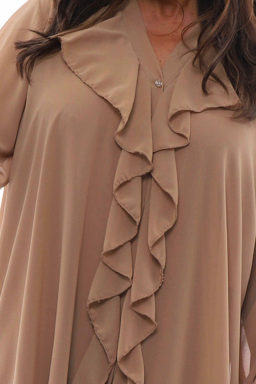 Dorota Shirt Tunic Camel - Image 3