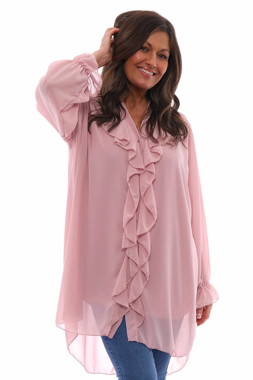 Dorota Shirt Tunic Pink - Image 5