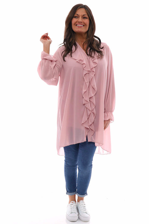 Dorota Shirt Tunic Pink - Image 2