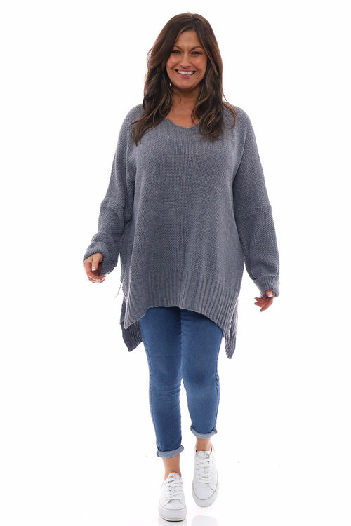 Bo Slouch Jumper Mid Grey - Image 1