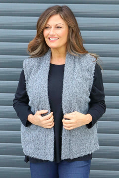 Dani Gilet Mid Grey