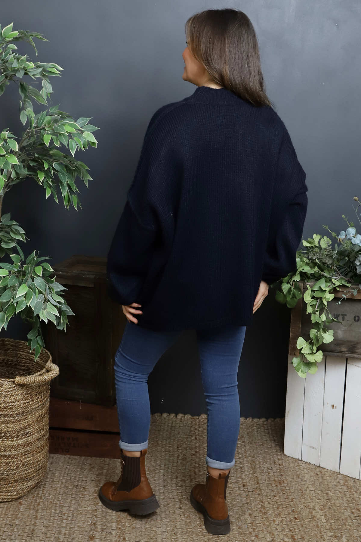 Alessia Knitted Jumper Navy