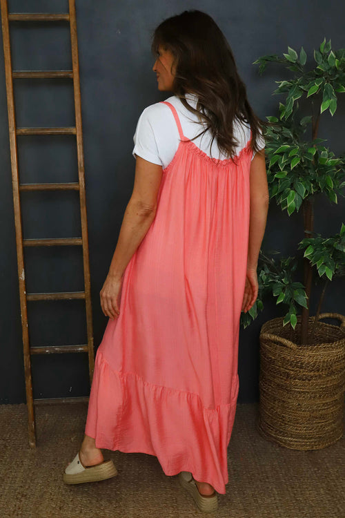 Zennor Strap Dress Coral - Image 4