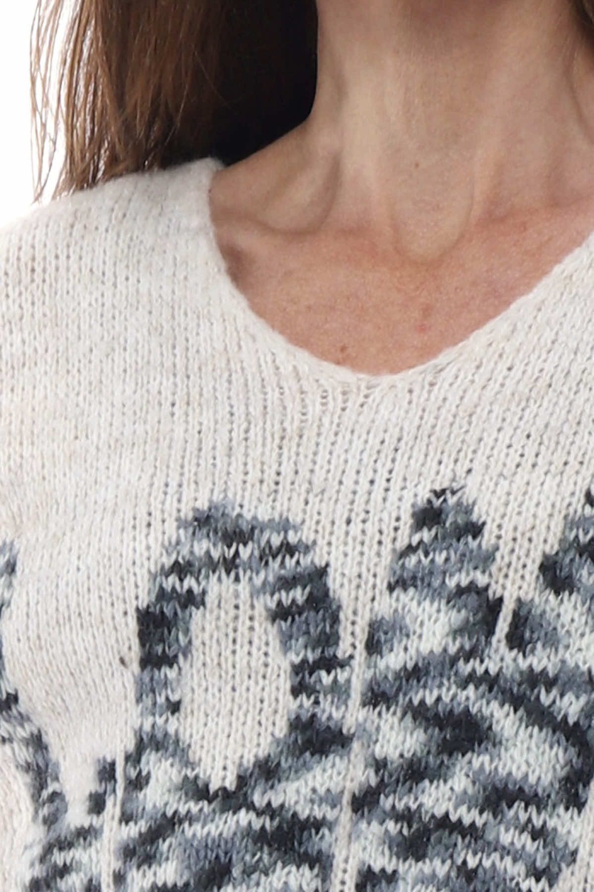 Love Knitted Jumper Mid Grey