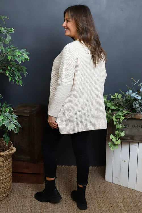 Albertina Waffle Jumper Stone - Image 4