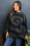 Blakeley Spiral Knit Jumper Khaki