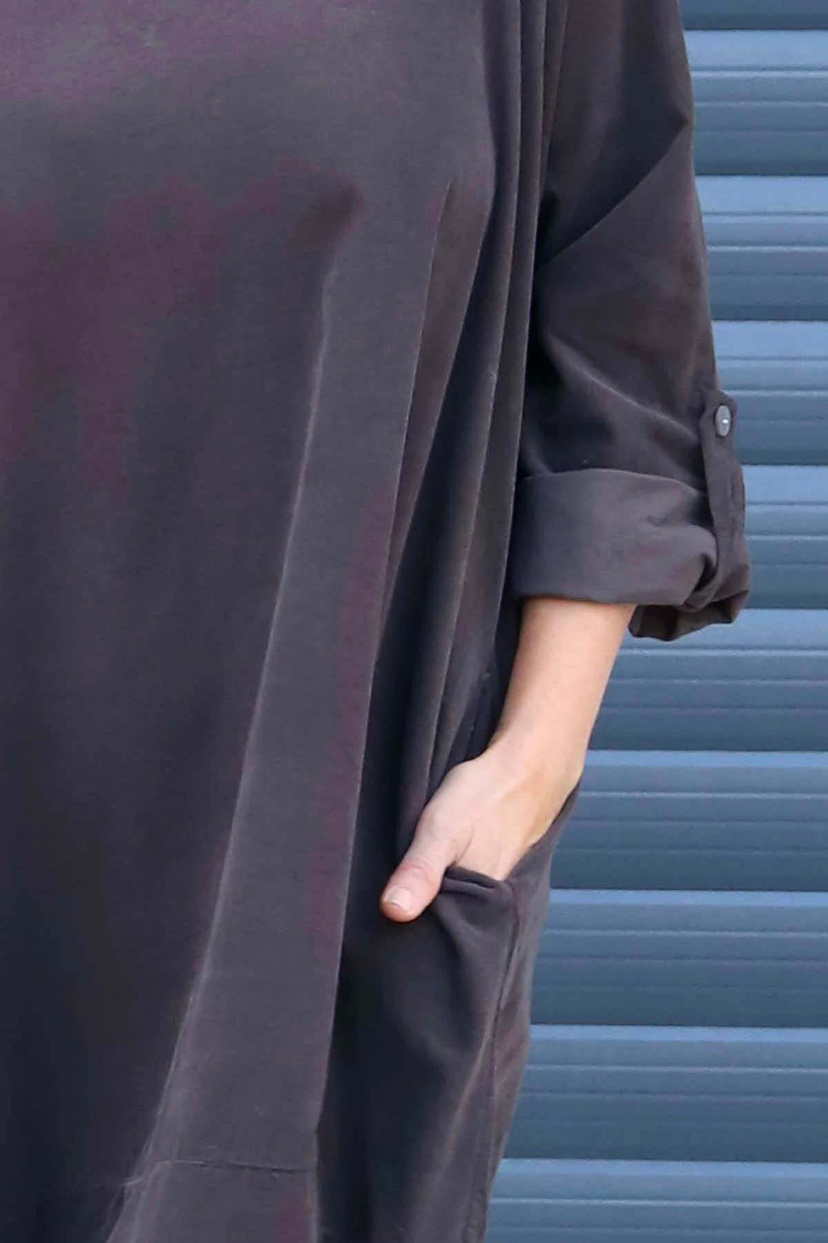 Deborah Needlecord Dress Cocoa