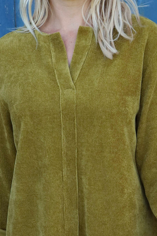 Winifred Cord Tunic Moss - Image 3