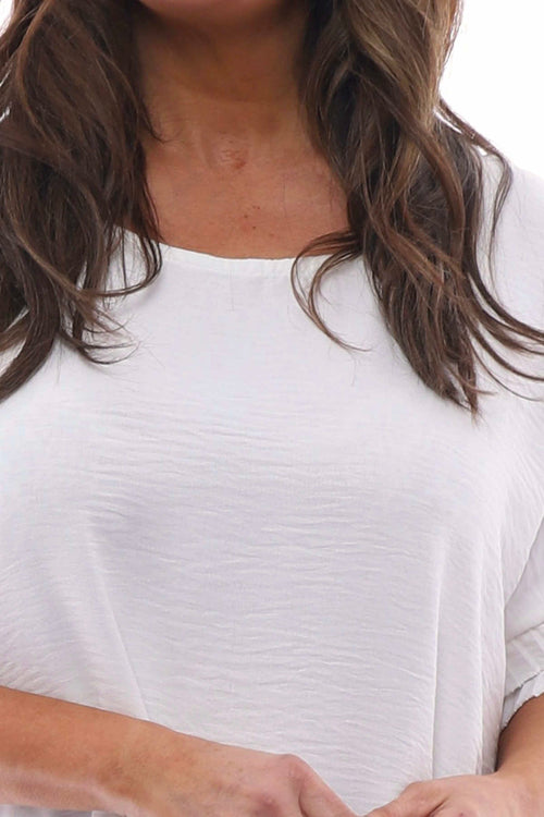Margot Frill Sleeve Top White - Image 3
