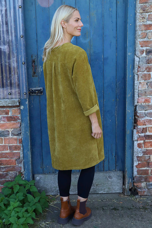 Winifred Cord Tunic Moss - Image 4