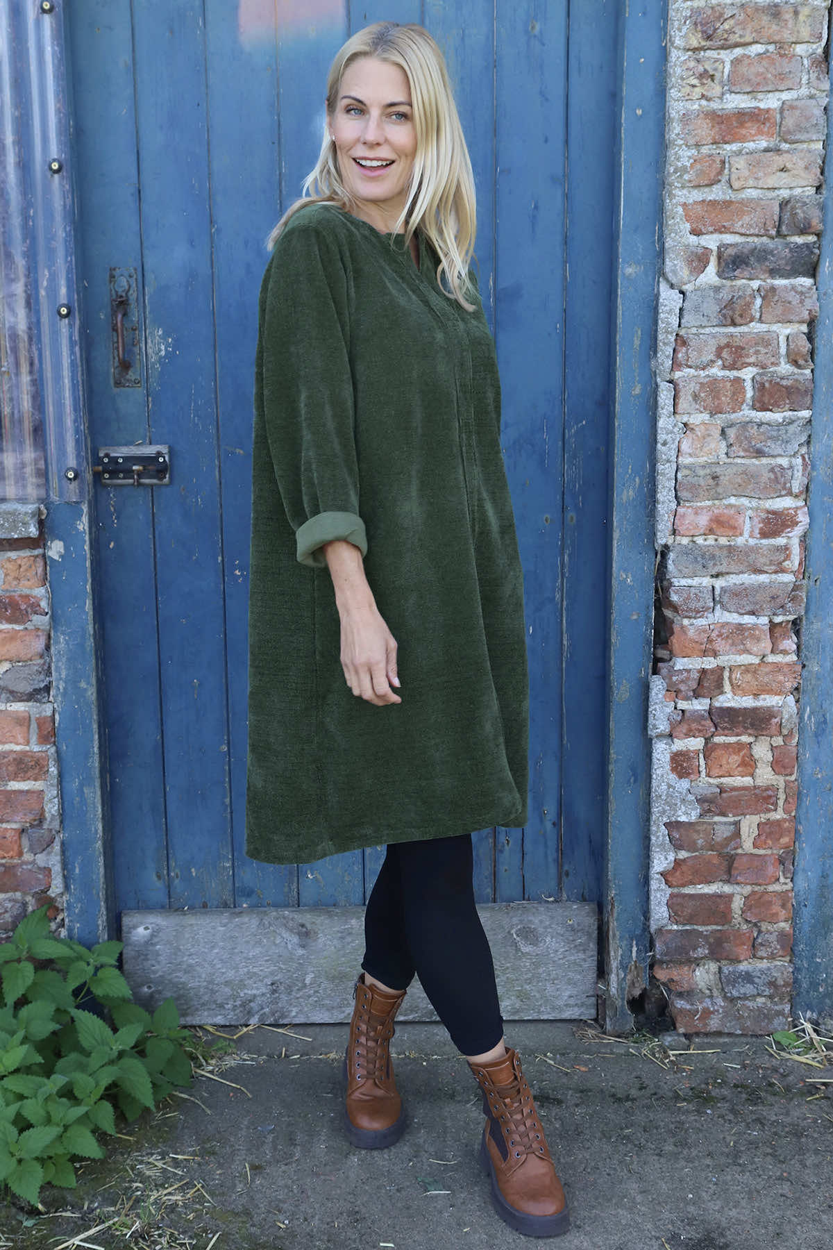 Winifred Cord Tunic Khaki