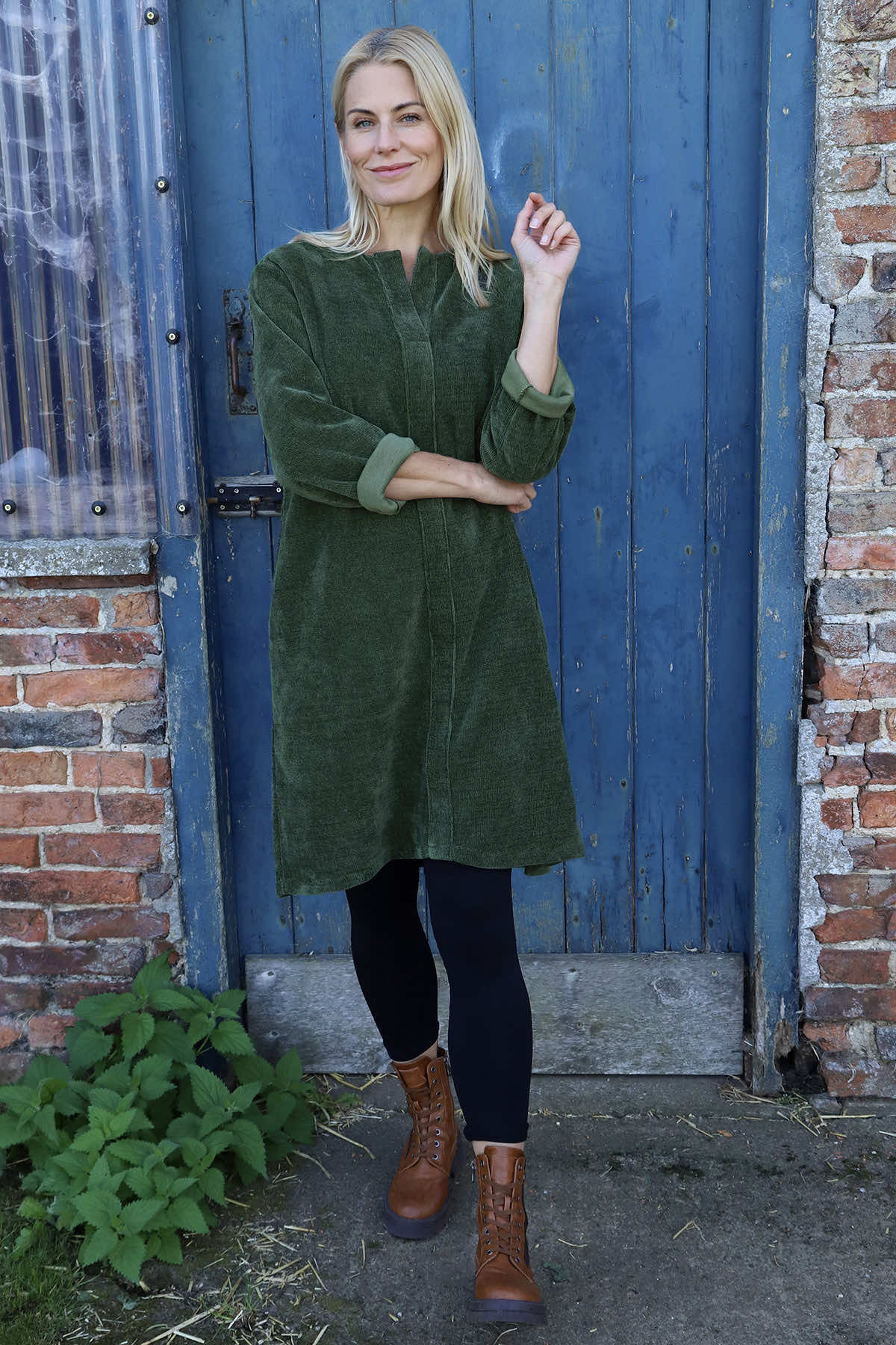 Winifred Cord Tunic Khaki