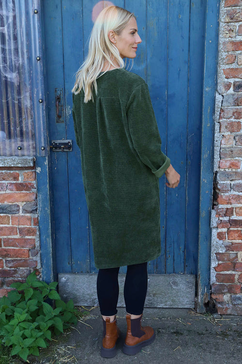 Winifred Cord Tunic Khaki - Image 4